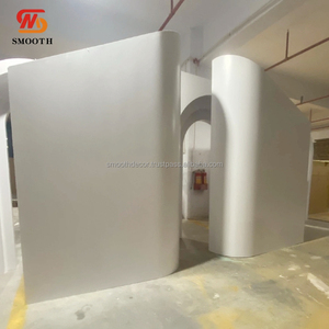 Suave Radian flexión blanco boda escenario telón de fondo Props acrílico/Pvc evento curva Fondo soporte en venta - Product Image 6