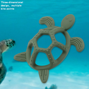 Giocattoli per dentizione in Silicone <span class=keywords><strong>morbido</strong></span> per neonati-massaggiatore di gomma lenitivo con Design sicuro - Product Image 5