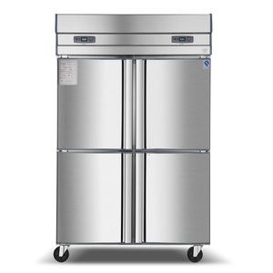 Congelador multipuerta de acero inoxidable de doble temperatura Premium, diseño antioxidante con tecnología Pro Freshness para almacenamiento prolongado de carne - Product Image 3
