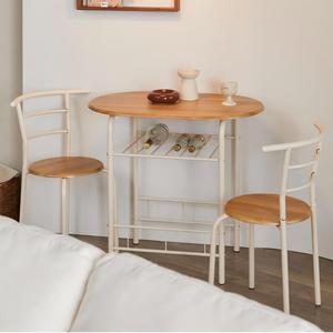 Table à manger en bois nordique moderne à quatre pieds Table à manger ovale bon marché marron meubles de maison Table à manger noire - Product Image 1