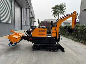 حفارة صغيرة بحمولة 1 طن مع ملحق لالتقاط الخشب ومحراث دوار - Product Image 5