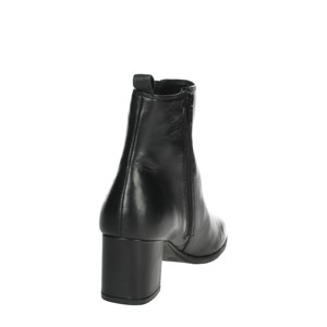 Tacco alto nero stivaletti stile classico Chelsea ufficio e uso Casual soletta in gomma altezza aumento stagione invernale - Product Image 3