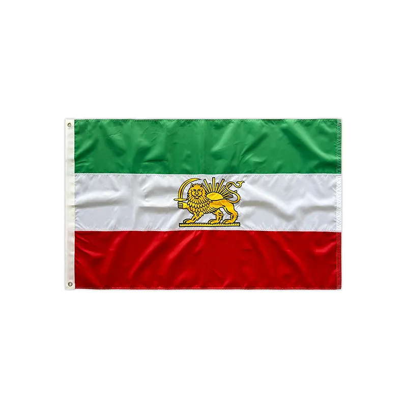 Kustom poliester 90x150Cm 3x5 kaki bendera nasional bordir bendera dari dinasti padhuni dalam Iran