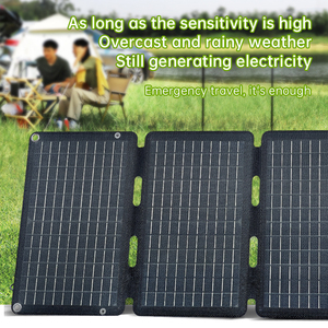 Jiezhikang JZK-G30 30Watt Pliable Portable Foldable <b>Solar</b> Panels USB Type-C Fast Charger 22% Efficiency CE Certified Mobile - Product Image 5