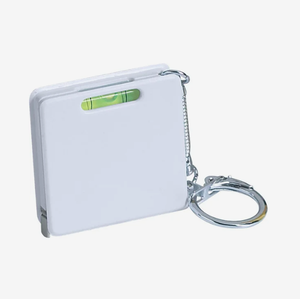 Porte-clés multifonctionnel avec ruban à mesurer imprimé, niveau et règle rétractable, personnalisable avec logo, pour promotion, cadeau publicitaire et d'affaires - Product Image 2