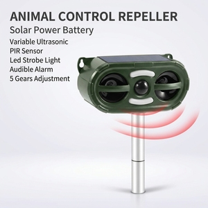 Sajzek Produit le plus vendu Répulsif à ultrasons solaire pour animaux en plein air Renard Souris Oiseau Pigeon Corbeau Chien Animal sauvage <span class=keywords><strong>Chat</strong></span> Répulsif - Product Image 1