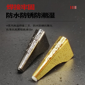 Pieds de meubles en métal Wansheng 15 cm, couleur bronze noir, titane doré, résistants à l'eau et à la rouille, pour canapé, lit, meuble TV - Product Image 1
