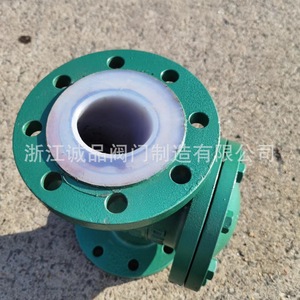 วาล์วตรวจสอบแบบแมนนวลเคลือบ PTFE รุ่น H41F46-16 โครงสร้างเหล็กหล่อและสแตนเลส ดีไซน์ไดอะแฟรมสำหรับสื่อของเหลวและก๊าซ - Product Image 5