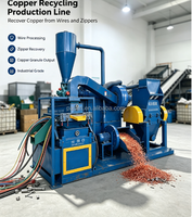 Mini broyeur électrique de câbles usagés pour la production de poudre de cuivre, machine de granulation de fil de cuivre