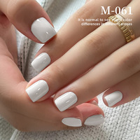 XEIJAYI Home Ensemble de vernis à ongles en gel UV CPNP certifié 6 couleurs Nude Ice Clear Semi-Permanent French Top Gel