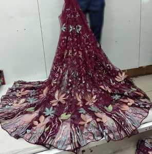 Tissu de filet de séquence arc-en-ciel de qualité supérieure pour les robes de femmes de l'exportateur et du fournisseur indiens au prix de gros - Product Image 2