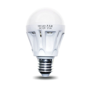 หลอดไฟ LED E27 5W DC12V ควบคุมแสงด้วยเสียง แสงสีขาวอบอุ่น ไฟกลางคืน วิศวกรรมทรัพย์สิน - Product Image 1