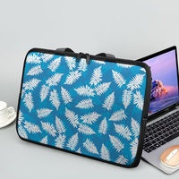 Fait sur mesure avec Aloha Hawaiian Fern Printing Sac pour ordinateur portable en cuir PU Impression sur demande Sac pour ordinateur de haute qualité