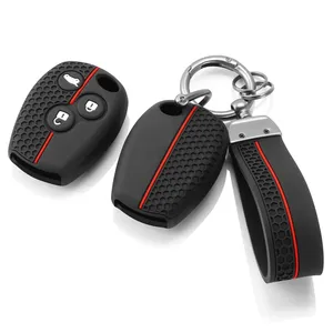 Housse de protection pour clé de voiture en silicone, porte-clés pour Renault Dacia Master Kangoo Clio Modus <span class=keywords><strong>Twingo</strong></span> pour Nissan Kubistar Primastar - Product Image 1