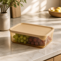 Boîte à lunch en verre hermétique 1800 ml avec couvercle en silicone, anti-fuite, qualité alimentaire, compatible micro-ondes, récipient de stockage alimentaire pour la cuisine