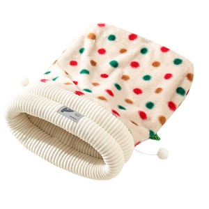 Nido cálido para gatos de otoño e invierno, nido circular de lichi para mascotas, nido de invierno para gatos, nido redondo de felpa, nido para perros. - Product Image 1