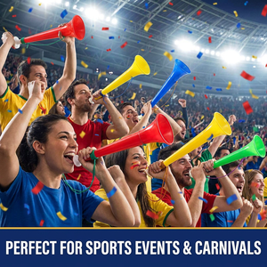 Corne de supporter réglable <span class=keywords><strong>Vuvuzela</strong></span>, bruiteur de fête pour stade en matériau PP haute résistance - Product Image 5