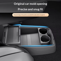 Tapis en silicone pour console centrale et boîtes de rangement sous accoudoir Starlink ET, 4 à 7 compartiments, pour organisation intérieure de voiture