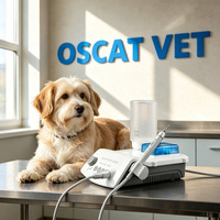 OSCAT Équipement vétérinaire : Machine dentaire ultrasonique pour animaux de compagnie avec pièce à main à faible chaleur, détartreur dentaire automatique à eau pour cliniques vétérinaires