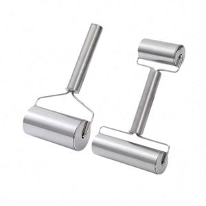 Stainless Steel Silver Eco-friendly Non-stick Customizable OEM Brand Rolling Pin Dough Pastry <b>Roller</b> Baking <b>Tools</b> Kitchen - Product Image 2
