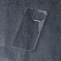 Vente en gros d'étuis de téléphone transparents en PC pour iPhone 16 15 14 13 12 Pro Max, coque arrière transparente en PC pour téléphone portable