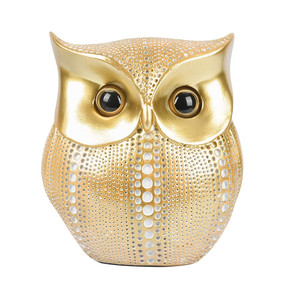 Venta caliente estatua de búho <span class=keywords><strong>Buho</strong></span> pequeñas figuritas de animales de resina para decoración del hogar amante de los pájaros - Product Image 3