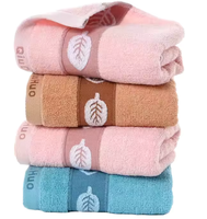 Set Handuk Katun Berat OEM, Handuk Wajah Penyerap untuk Salon dan Perhotelan