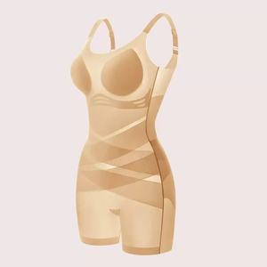 เสื้อกล้ามกระชับสัดส่วนผู้หญิงแบบมีกระดุม  ไซส์ใหญ่ ระบายอากาศได้ดี  ตกแต่งด้วยลูกไม้  ช่วยเก็บหน้าท้อง  รับผลิตโลโก้ตามสั่ง ขายส่ง - Product Image 4