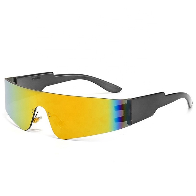 Hot Classic Y2K Sunglasses Pink Custom Punk Lightweight Nylon Small Oval Frames UV400 Fashion Men Women Wholesale