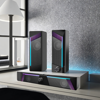 Subwoofer Desktop RGB portabel, USB 2.0 Subwoofer untuk PC & Laptop SKD CKD Audio speaker komputer mendukung SKD CKD