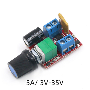 ตัวควบคุมมอเตอร์ PWM DC 2A 3A สวิตช์ควบคุมความเร็ว10A 5A ฟังก์ชั่น1803BK 1203BK - Product Image 2