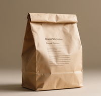 500g 1kg sac d'emballage en papier kraft pour café à fond plat en aluminium conception imprimée de valve de luxe pour une expérience de café de qualité supérieure