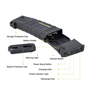 Ngoài trời chiến thuật khẩn cấp bánh p'mac Tạp Chí Phong Cách Powerbank trường hợp thông minh xách tay 9mm ngân hàng điện hộp trường hợp sạc điện thoại - Product Image 3