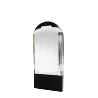 Plaque vierge personnalisée en cristal, artisanat en cristal, mini-trophées personnalisés, médailles en verre K9, trophée en cristal sablé avec logo OEM