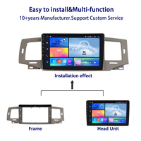 Autoradio Android GPS Meihua 9 pouces avec écran tactile, lecteur CD, kits de garniture de tableau de bord pour TOYOTA COROLLA EX 2002-2006, faisceau de câblage