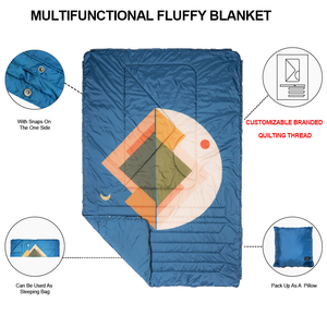 Couverture gonflable légère et chaude personnalisée pour le camping en plein air, les voyages et l'hiver - Product Image 3