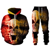 Ventes en gros de survêtements de sport pour hommes grande taille, ensemble de survêtement de sport pour hommes en 2 pièces, pantalon de survêtement et sweat-shirt