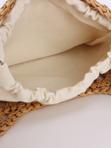 French Large-Capacity Hollow Woven Open <b>Square</b> Women's Bag for Simple Daily Leisure Seaside Holiday Tanjing - Product Image 3