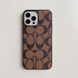 Coque de téléphone de luxe en cuir pour IPhone 11 12 13 14 15 16 17 Pro Max 16E 17Air 12/13 Mini accessoires mobiles anti-chute - Product Image 1