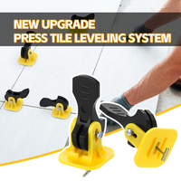 Nouveau système de nivellement de carreaux OEM DIY amélioré, réutilisable, à pression, avec tiges en T en plastique pour interstices de 2-4 mm, pour l'installation de carreaux en construction