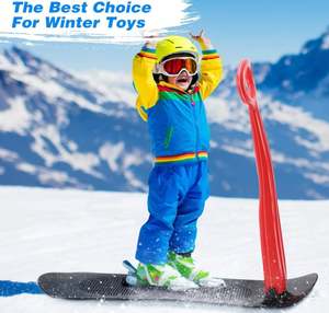 Jouets d'hiver en plein air multicolores scooter des neiges pliable avec poignée accessoires de snowboard durables - Product Image 5