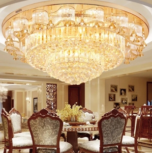 Lampadario di design europeo illuminazione soggiorno arredamento di lusso grande lampada da soffitto in cristallo k9 - Product Image 6