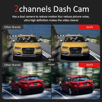 Dashcam 4K Dual-Recording 2025 Baru dengan HD ADAS, Rekaman Berulang, Layar 3.2 inci, GPS, Penglihatan Malam, Sensor Tabrakan, Sudut Pandang 170 Derajat, Garansi 1 Tahun