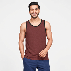 Men Sleeveless Muscle Gym Sports Slim Vest Bodybuilding Hip Hop Street Wear Workout Breathable Knitted Tank Top OEM Service - Product Image 1