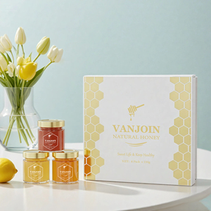 Tùy Chỉnh Thực Phẩm Trái Cây Mứt Bơ Đậu Phộng Container <span class=keywords><strong>Jar</strong></span> 100Ml Rỗng Cao cấp 150G Lọ Thủy Tinh Cho Mật Ong Tinplate Nắp Sticker Hộp Thiết Lập - Product Image 6