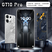 Smartphone GT10 Pro 16GB+1TB Dual SIM 5G Terlaris, Tidak Terkunci, dengan CPU Deca Core dan Kamera Belakang 108MP
