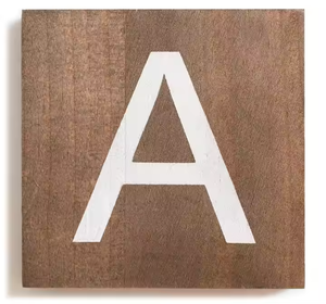 Gỗ chưa hoàn thành thư gạch bảng chữ cái bằng gỗ khối ô chữ tường chữ phòng khách trang trí DIY <span class=keywords><strong>Craft</strong></span> giáo dục chính tả - Product Image 2