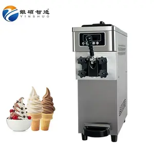 Máquina de sorvete comercial yinshuo 220v 60hz, máquina macia de sorvete para sorvetes