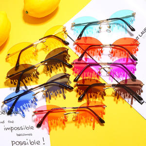 2021 Funny Frame Rimless Tears Drop <span class=keywords><strong>occhiali</strong></span> <span class=keywords><strong>da</strong></span> vista <span class=keywords><strong>occhiali</strong></span> <span class=keywords><strong>da</strong></span> <span class=keywords><strong>sole</strong></span> <span class=keywords><strong>occhiali</strong></span> <span class=keywords><strong>da</strong></span> <span class=keywords><strong>sole</strong></span> donna all'ingrosso - Product Image 5