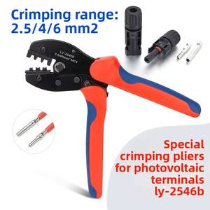 सौर कनेक्टर, AWG14-10,2.5/4/6m2, सौर क्रिम्पर के लिए LY-2546B सौर पीवी केबल क्रिम्पर - Product Image 2